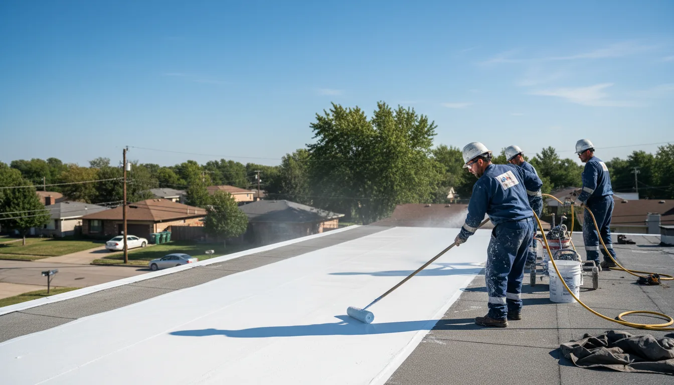 Commercial roof coating in Valyermo, CA near me